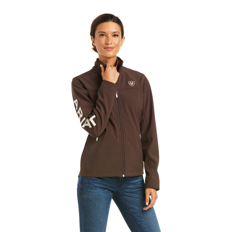 Ariat Jacke Damen - New Team Softshell DunkelBraun ( FQSBR-4275 )